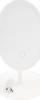 Andowl Small Oval Makeup Mirror with Round Base & LED Lighting USB White (OEM)